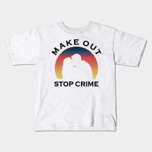 Chenford Make Out Stop Crime (black text) | The Rookie Kids T-Shirt